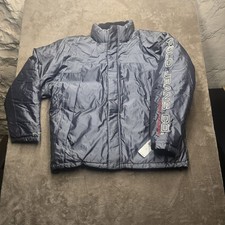 Vintage Polo Jeans Co Jacket Ralph Lauren Mens Large Gray Down Puffer Full Zip