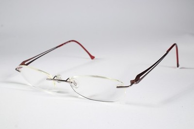 Stepper Brille STS-70201 Damen Silber F025 Randlos Metall Brille Brillengestell