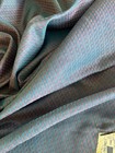 NWT 100% Silk  Brocade Fabric Nalli Saree Blouse Piece Teal & Pink 42" W 31" L — photo 4