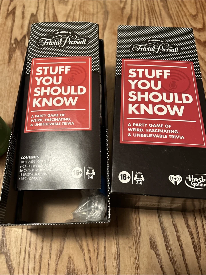 Hasbro Gaming Trivial Pursuit Stuff You Should Know Podcast party trivia game - Image 3 of 3