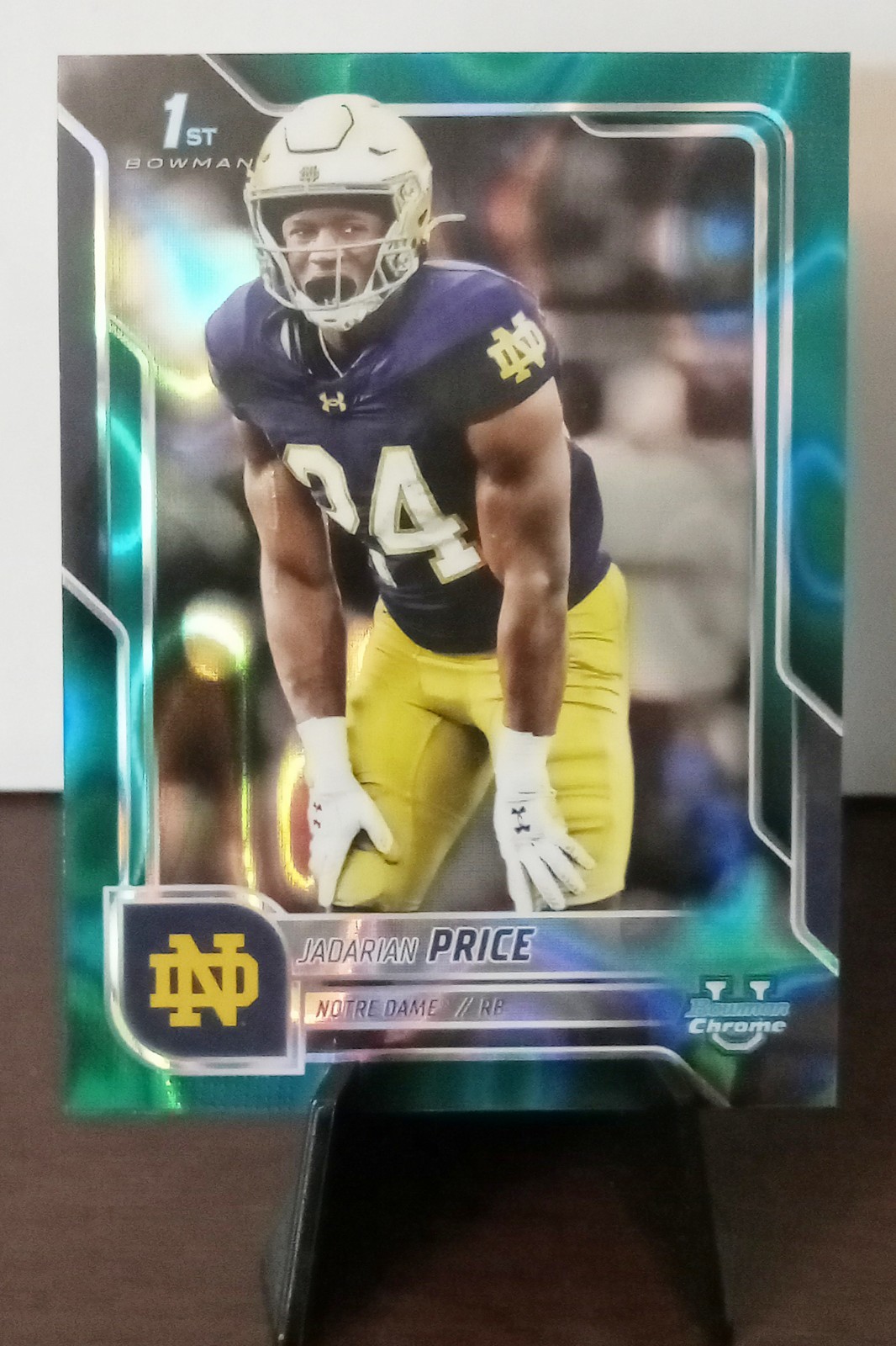 2025 Bowman U Chrome - Jadarian Price - 1st Bowman - Teal Lava Refractor #117