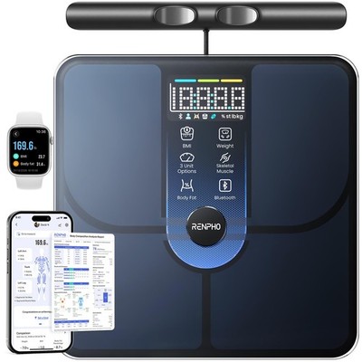 RENPHO MorphoScan Lite Body Composition Scale 8-Electrode Smart Scale Dark