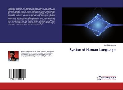 Syntax of Human Language Raj Tilak Saxena