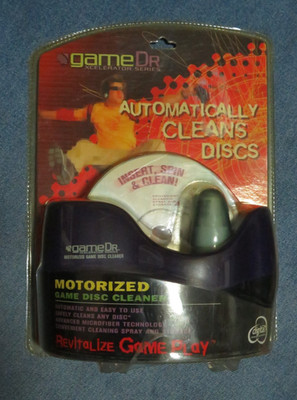 Game Dr. Xcelerator Series Motorized Game Disc Cleaner Rare Vintage New