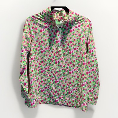 Katherine Way Pullover 1/4 Zip Top Athletic Nylon Spandex Size M