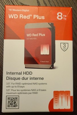 WD - Red Plus 8TB NAS Internal Hard Drive WD80EFPX