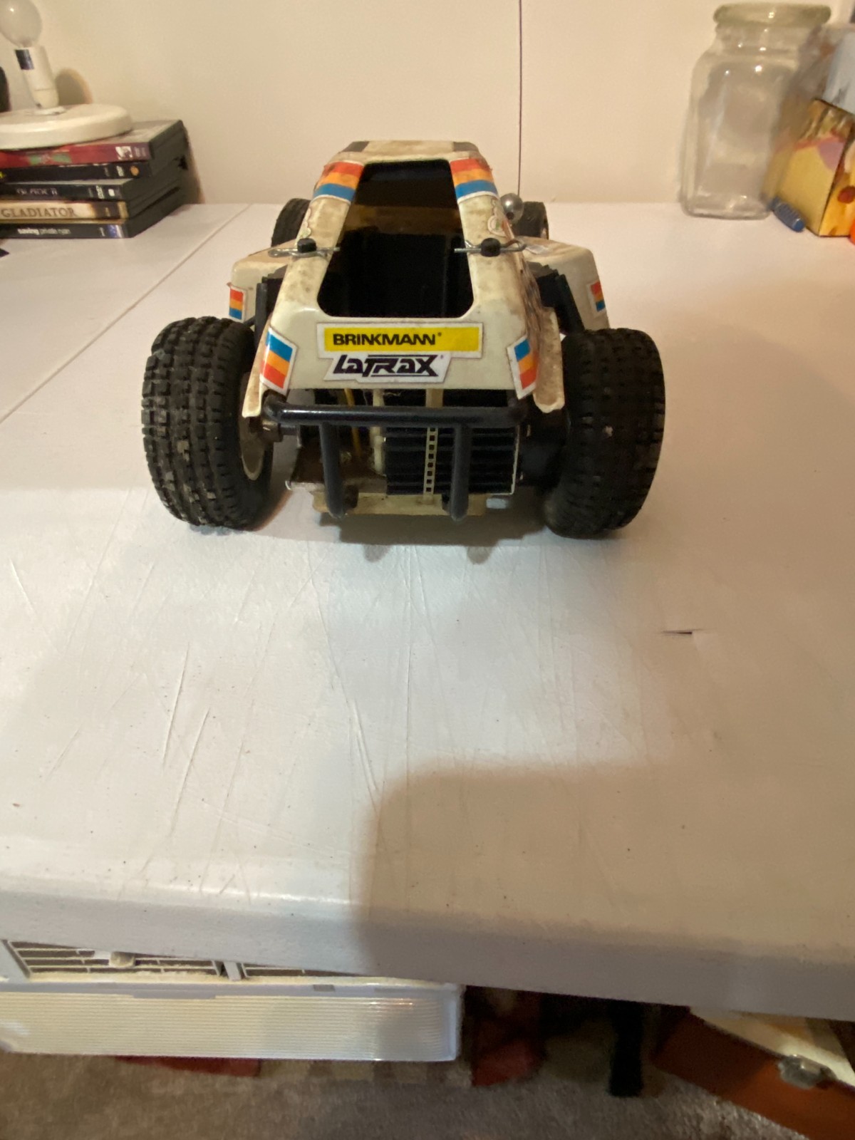 🔥 Vintage LaTrax Hustler 118 RC Buggy 1980s w/ Transmitter Rare As Is Collectib