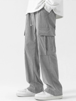 Autumn and winter corduroy workwear pants versatile casual and fashionable strai