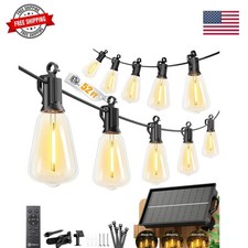 52FT Solar String Lights Outdoor Waterproof, Patio Lights with Remote Timer...