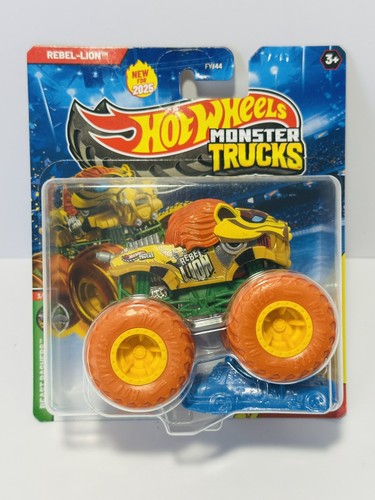 2025 Hot Wheels Monster Trucks REBEL LION BEAST BASHERS Collectible New Sealed - Picture 1 of 7