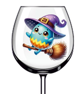 12x Ostern Cartoon Ei Vinyl Aufkleber Abziehbild Becher Weinglas Flasche Laptop Van