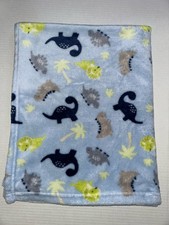 PARENTS CHOICE BLUE DINOSAUR BABY BLANKET D4