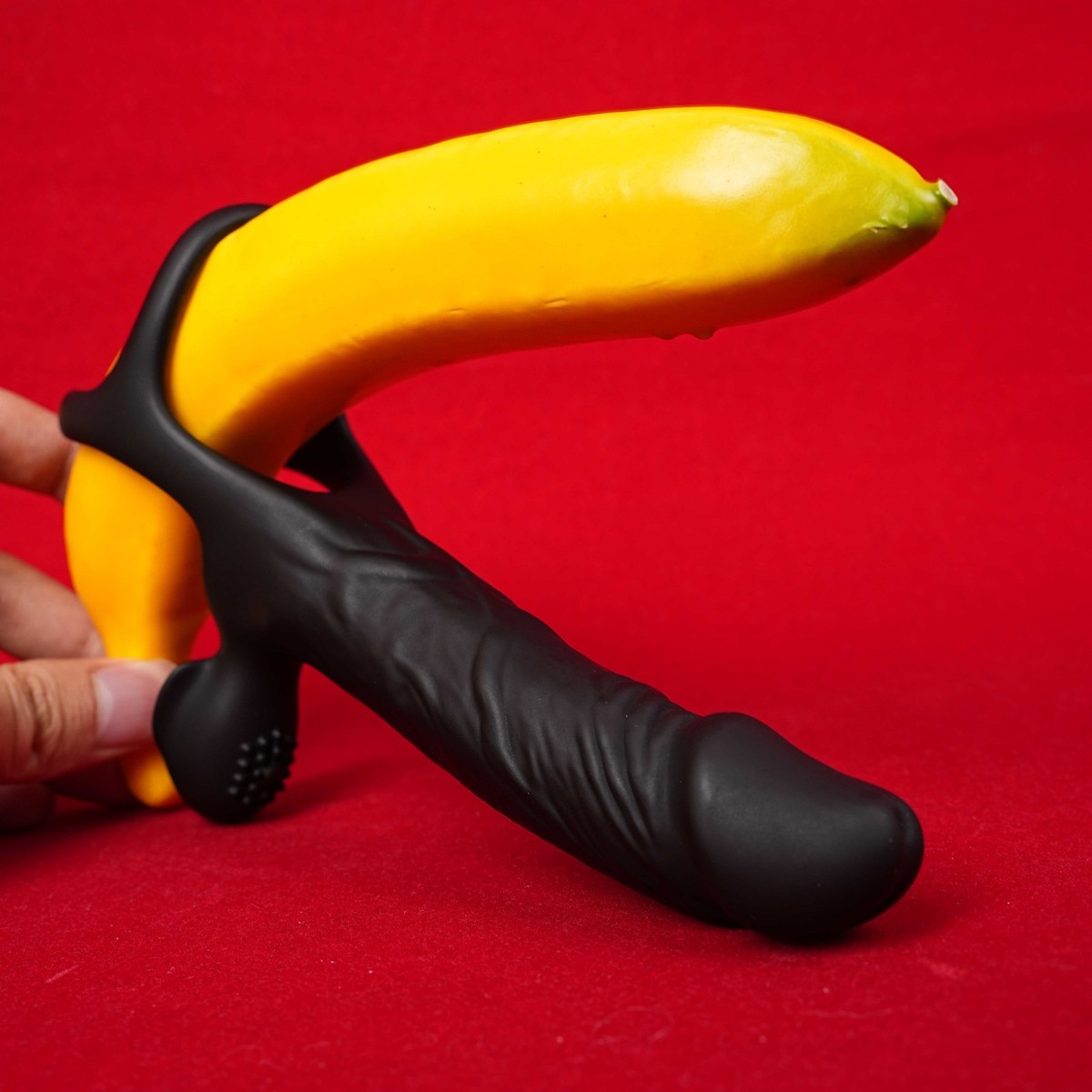 Men Penis Cock Ring Vibrator G spot Dildo Massager Sex Toys For Women  Couple