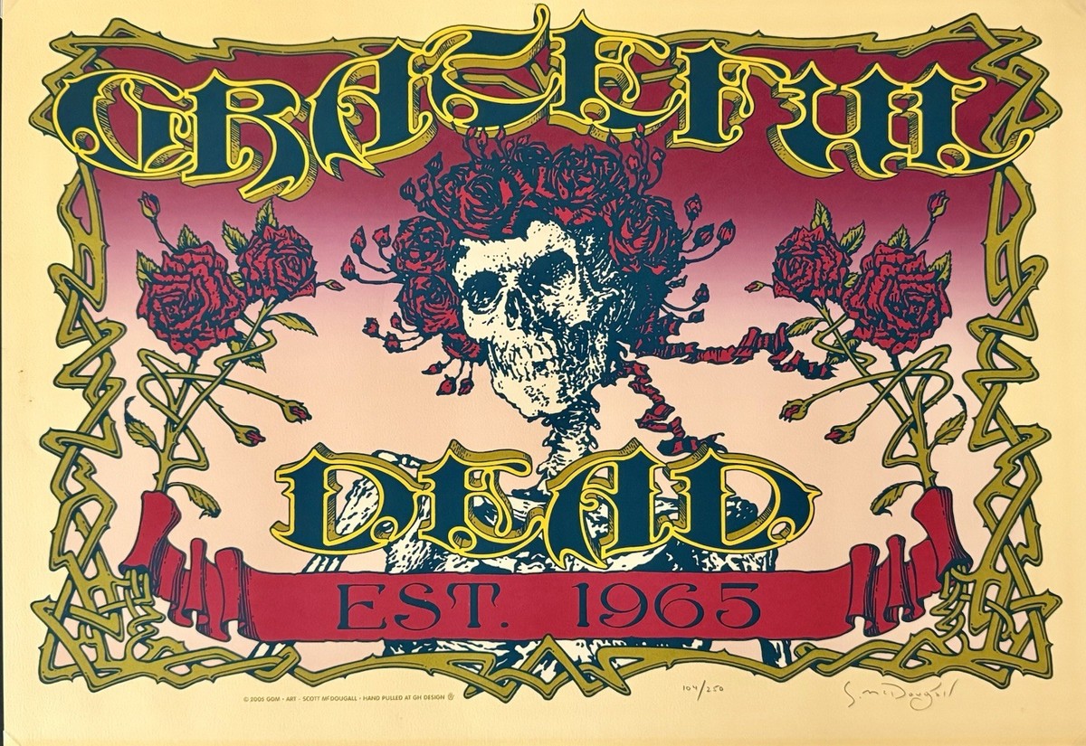 Rare Grateful Dead “Est. 1965” Print – Signed Scott McDougall