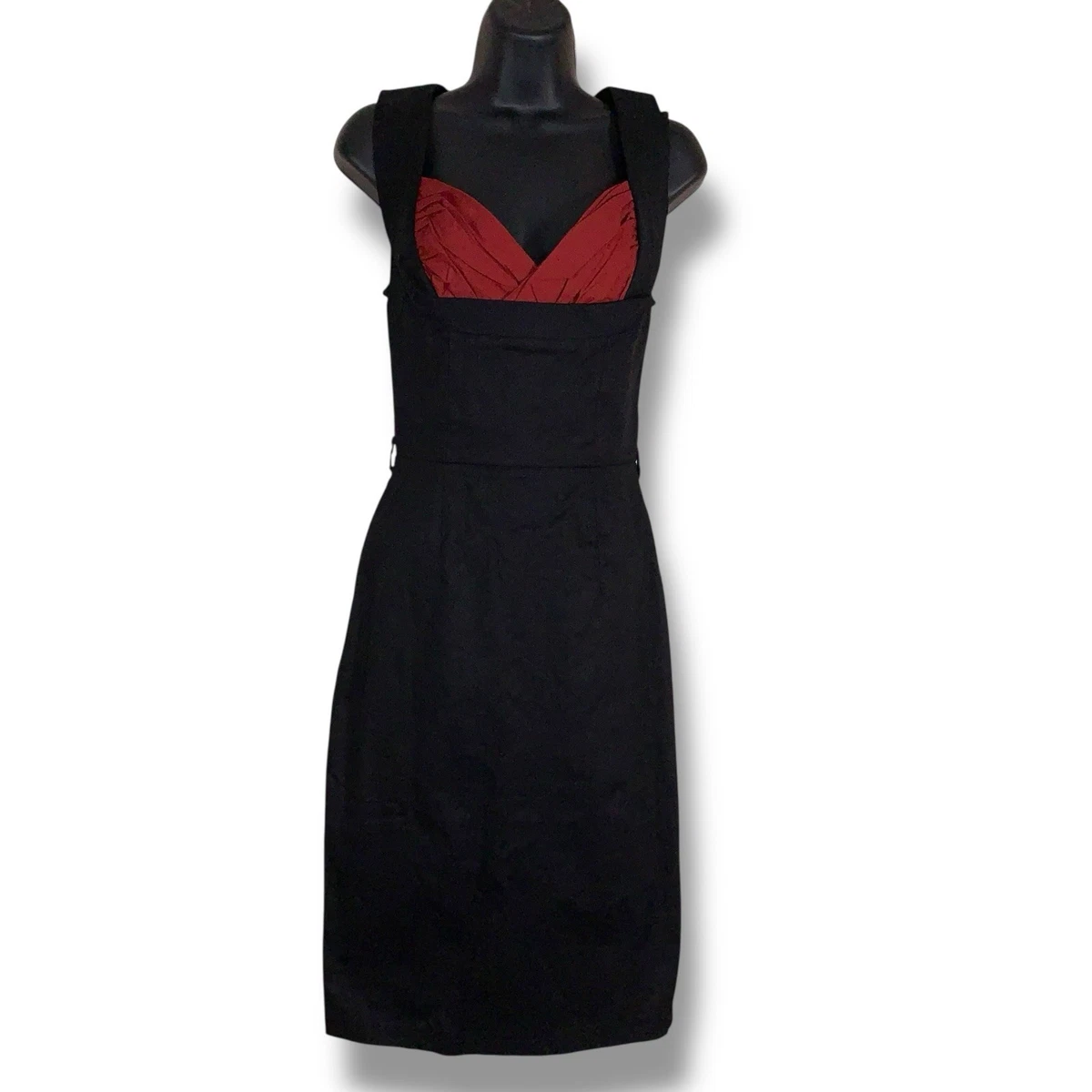 lindy bop black and red dress Lindy Bop Deanna Crimson Red & Black Vintage Style Dress