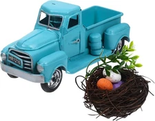 MAGICLULU Easter Truck with Eggs Vintage Metallic Brown With Chrome Accents 