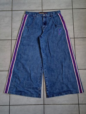 Rare grail, embroidered Jnco wideleg 7 lucky buddha 