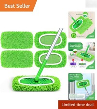 4-Pack Microfiber Mop Pads - Perfect for Hardwood  Multi-Surface Use