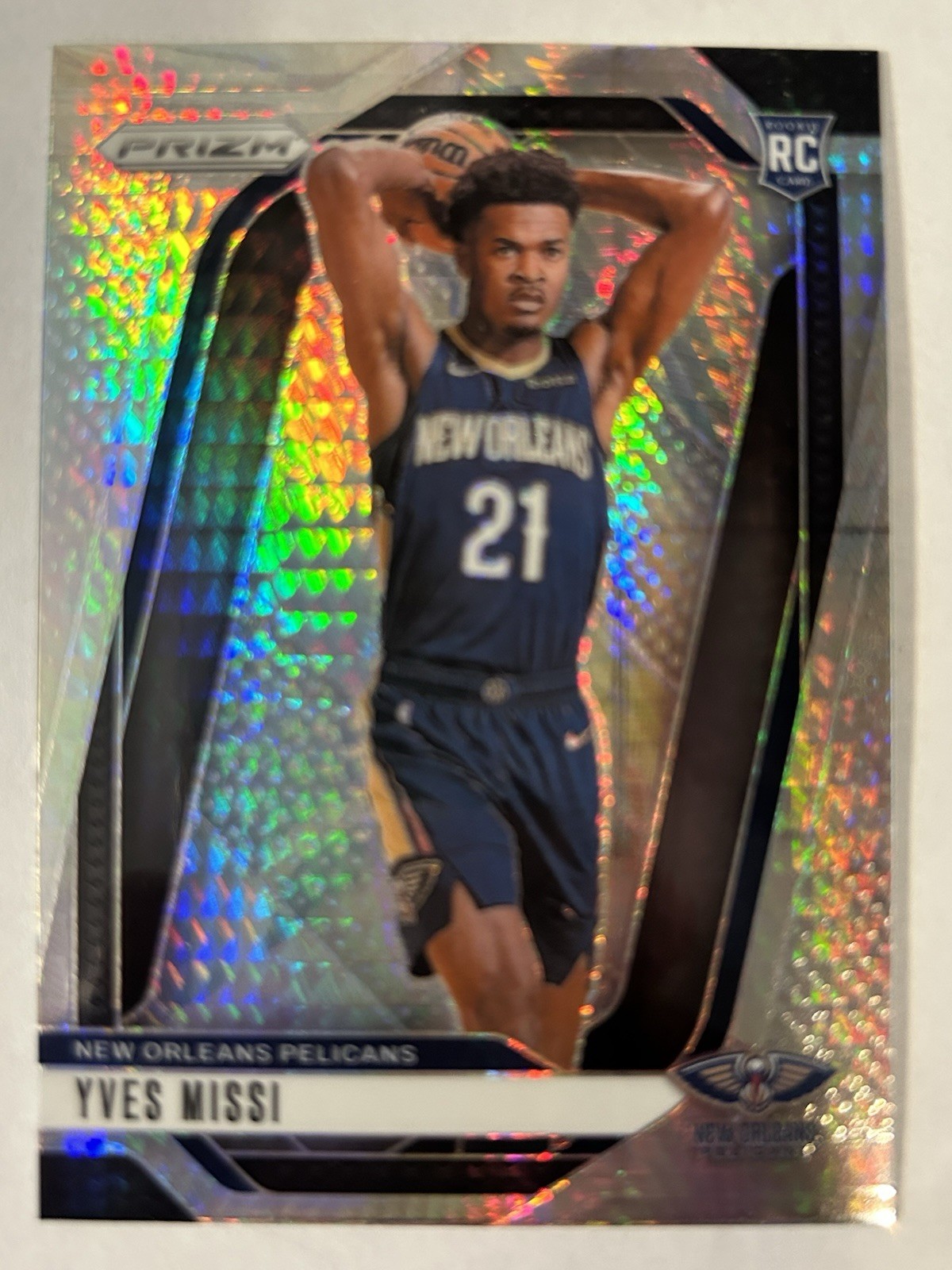 2024-25 Panini Prizm Hyper Prizm Yves Missi #233 Rookie RC