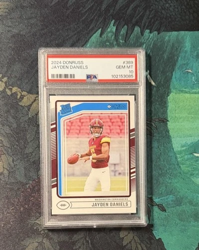 2024 Panini Donruss - Rated Rookie Jayden Daniels #389 (RC) PSA 10