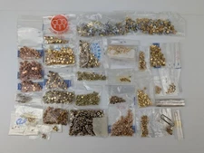 HUGE LOT Vtg Watchmakers Crowns Gold Tone Estate Watch Repair Parts Spares NOS