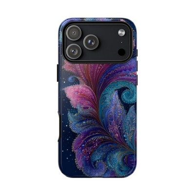 Phone Ink - iPhone | Galaxy | Pixel Case - Paisley Magenta Blue Swirls