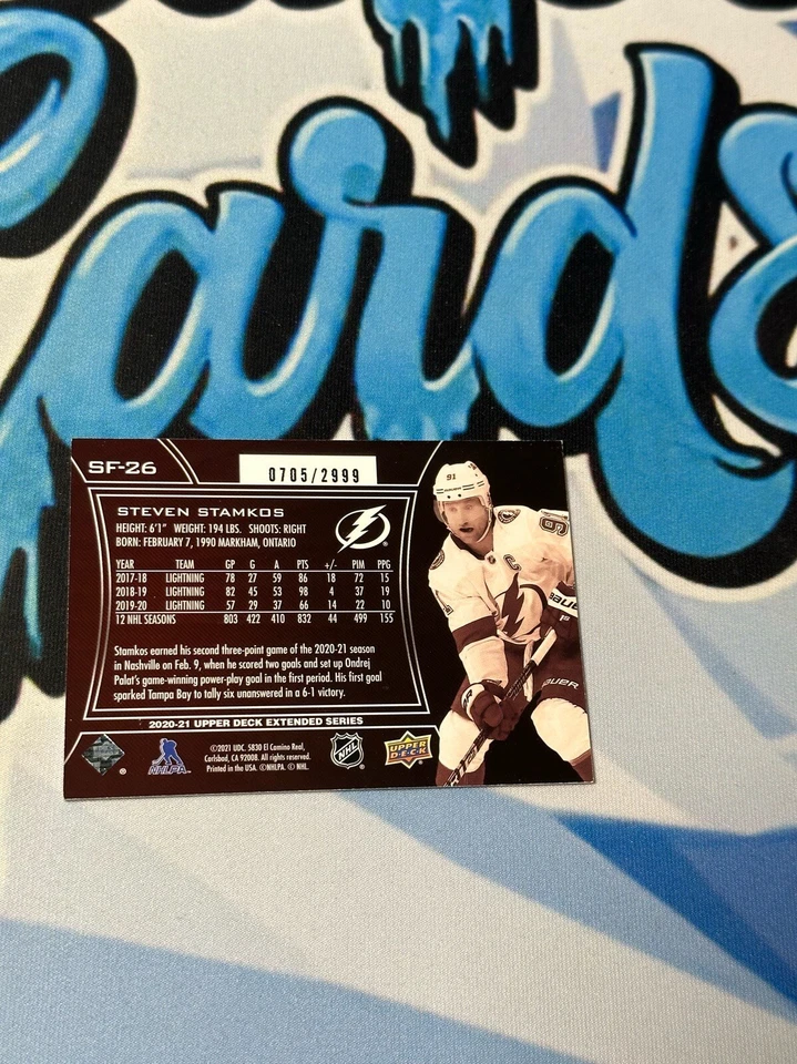 2020-21 Upper Deck Extended Series SPx Finite #SF26 Steven Stamkos /2999 HOF - Image 2 of 2