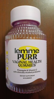 Purr Vaginal Probiotic Gummies for Women - Balanced pH, Healthy Odor, Yeast B...