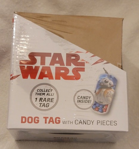 Star Wars Series #1 The Last Jedi - Dog Tag with Candy Pieces SEALED BOX of 12 - 第 1/2 張圖片