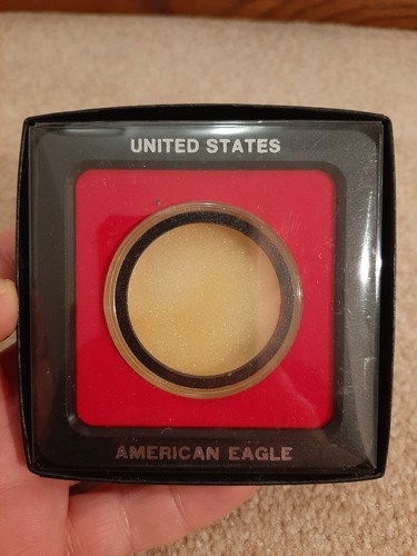 Vtg 80s American Silver Eagle Original Government Packaging OGP Air-Tight Holder