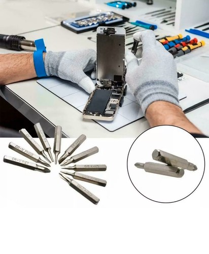10pc Micro Screwdriver Bits Hex Torx For iPhone 15 14 Repair PH00 P2 T4 PH0 PZ1 - Picture 5 of 10
