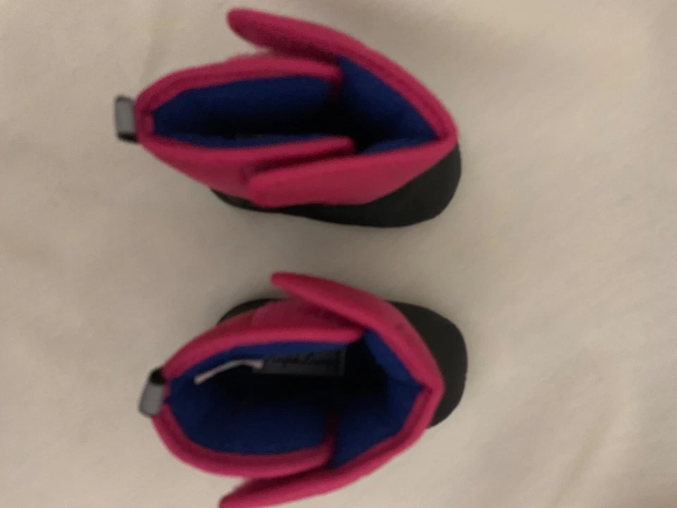 Ralph Lauren Active Rosa Nylon Albirta EZ Botas Bebé Talla 1 NUEVAS EN CAJA  Foto 3 de 4