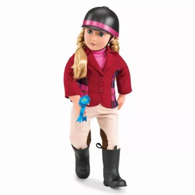 Our Generation Lily Anna with Horseback Riding Outfit & Book 18'' Posable Doll