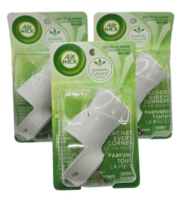 3 Airwick Scented Oil Warmers Upwards & Outwards Fragrance Release New Air Wick