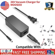 26V Vacuum Charger for MOOSOO M X6 XL618 XL-618A K17 K17 Pro VC01 M24 M8