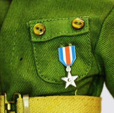 VAMAN Vintage Action Man Elite Brigade 1:6 Silber Stern Medaille (NUR MEDAILLE)