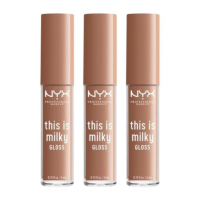 NYX This Is Milky Lip Gloss 4ml - Cookies and Milk x3