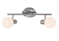 Brilliant Wand Decken Spot Spotrohr Strahler Leuchte Lampe 2-Flg E14 Dimmbar