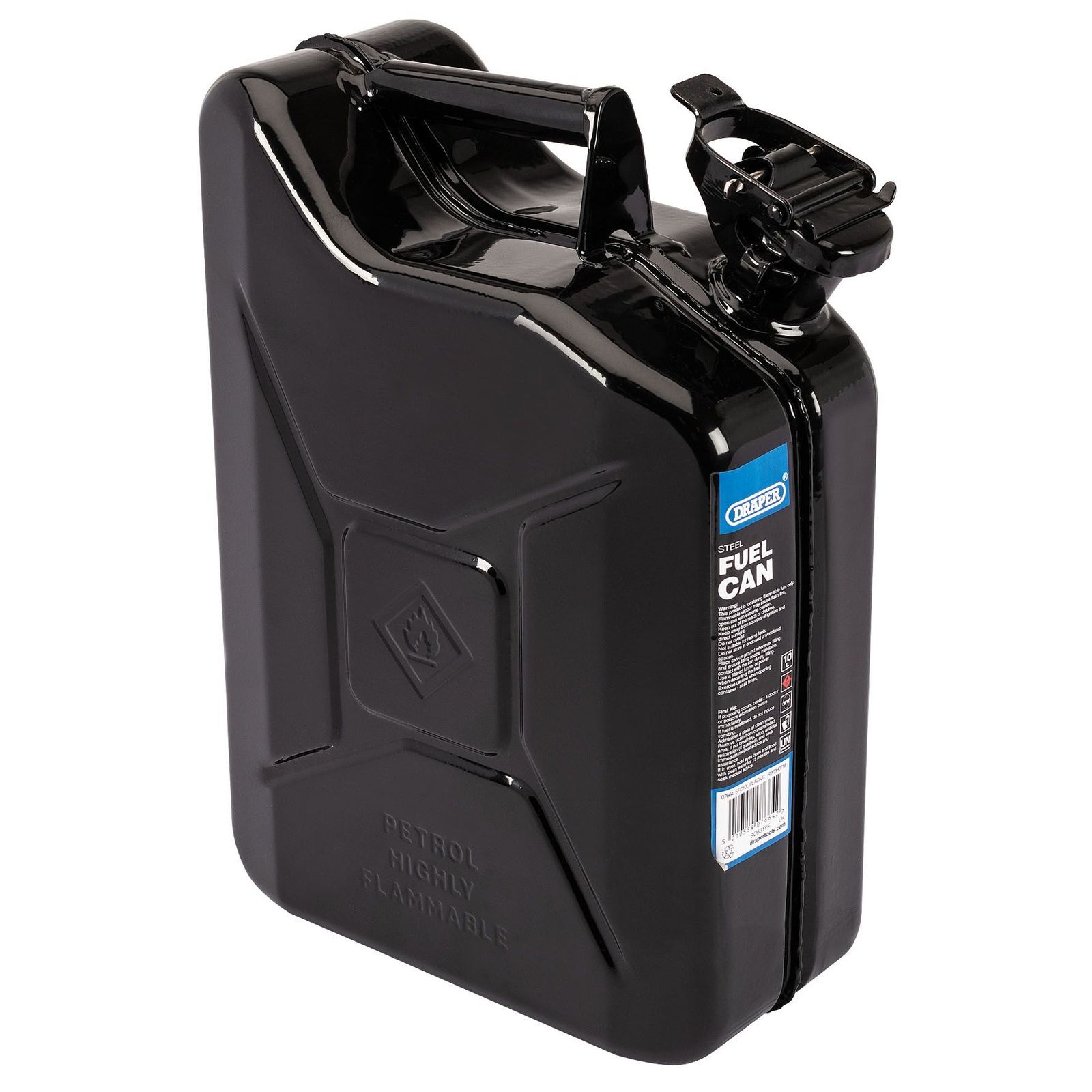Draper Black Steel Jerry Can - Image 9
