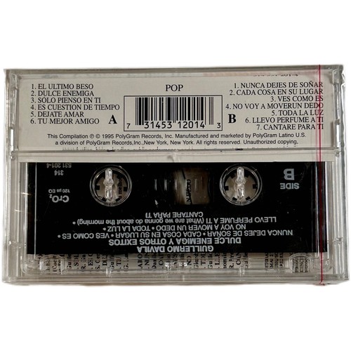 GUILLERMO DAVILA Dulce Enemiga Y Ostros Exitos Cassette Tape Nuevo Sellado Rara - Picture 2 of 4