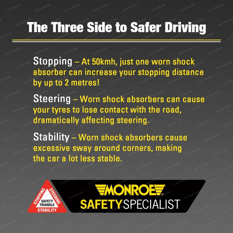 Front STD Monroe Shock Absorbers King Springs for HOLDEN TORANA LH UC Sdn Hatch - image 2 of 3