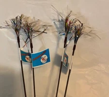 4 COUNT MYLAR SPARKLER WAND GO CAT TOYS 18 inch WANDS