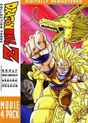 Dragon Ball Z: Movie Pack #3 (DVD) Movies 10 - 13 (Crunchyroll)