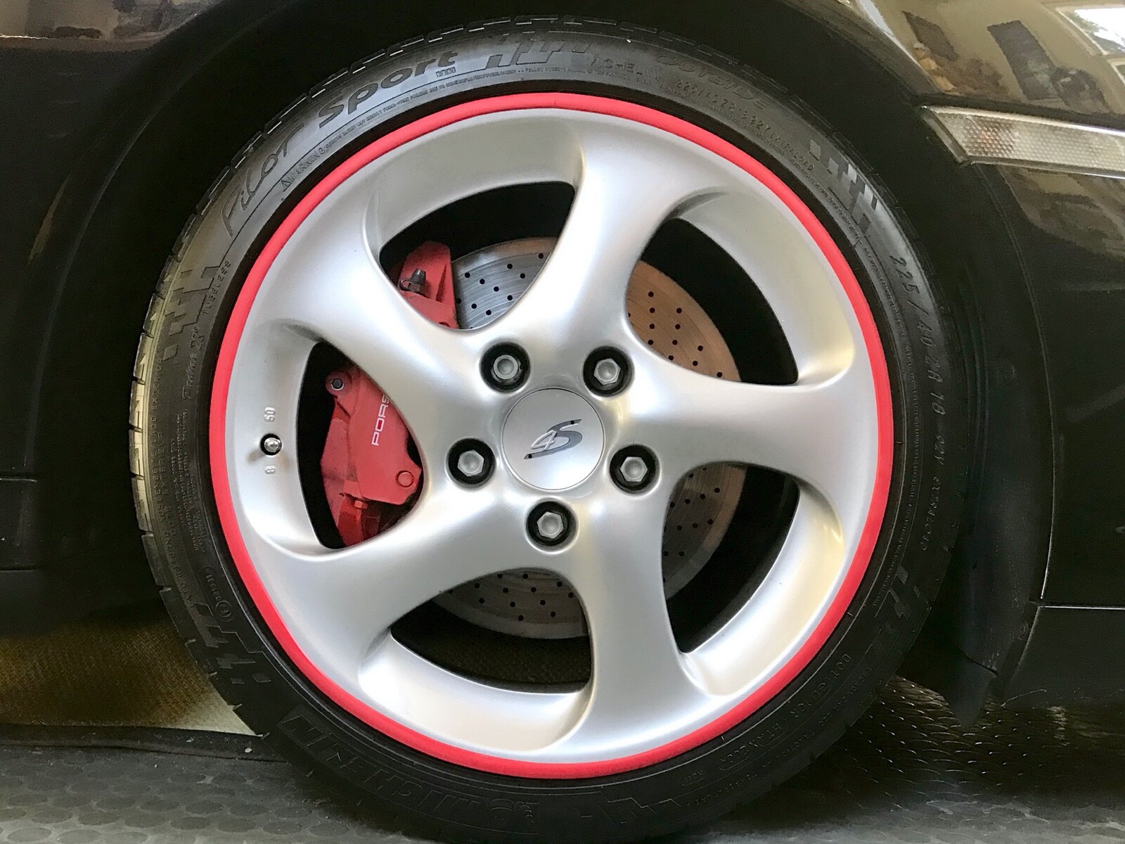 Red Rim Protectors Rimskins RED 4 Pack wheel rim protectors Rim skins (fits up to 20 ...