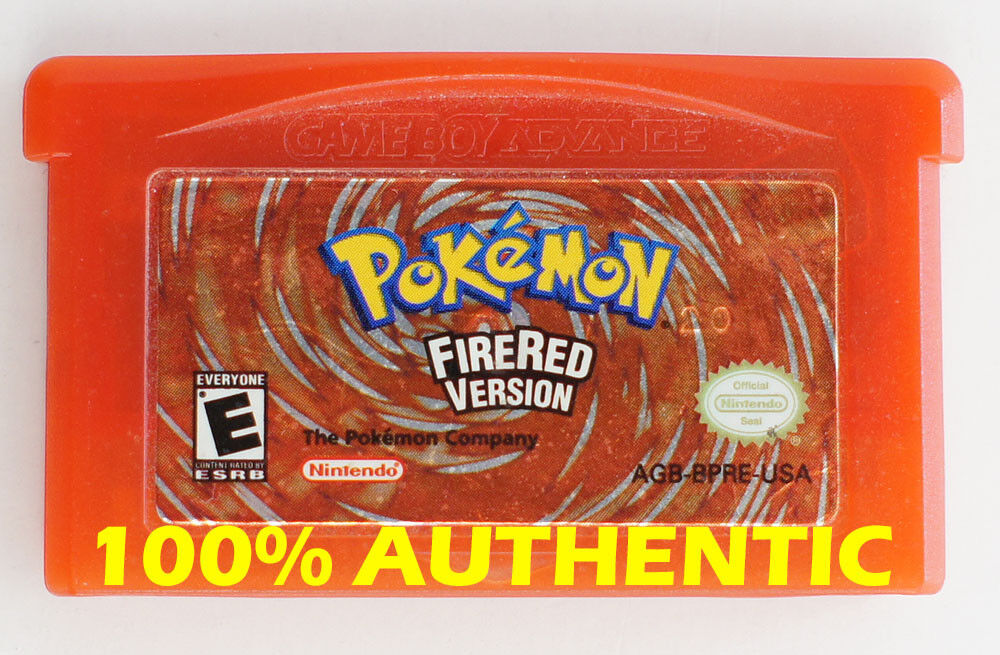 ORIGINAL AUTHENTIC Pokemon Fire Red Version Save Properly Advance | eBay