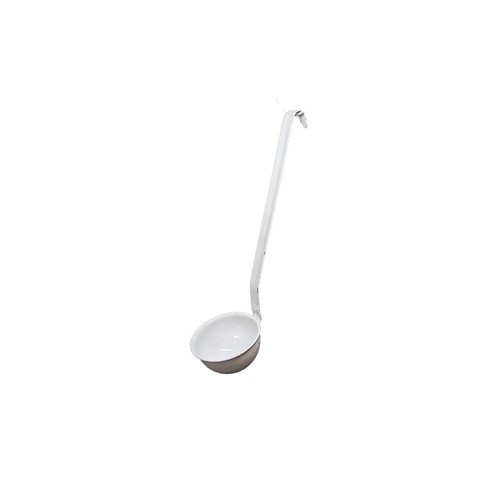 2x Urban Style Carbon Steel Enamelware Soup/Goulash Ladle Spoon Utensil Cottage - Picture 2 of 2