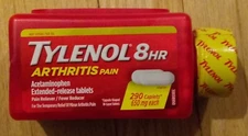 Tylenol 8-HR Arthritis Pain Acetaminophen 650mg Caplets - 290 Count Exp 04/2027