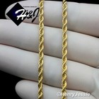 18"20"24"30"MEN WOMEN 18K Gold Filled 3mm Gold Smooth Rope Chain Necklace*GFN4