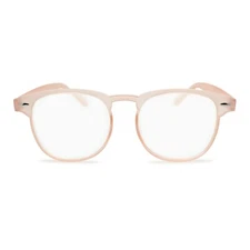 Oversized Round Blue Light Blocking Reading Glasses Browline Readers Pink Green