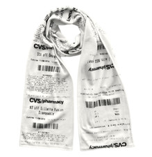 CVS Receipt Scarf, Hilarious, Double Sided, 100% Fleece Scarf. Looks Just Like a